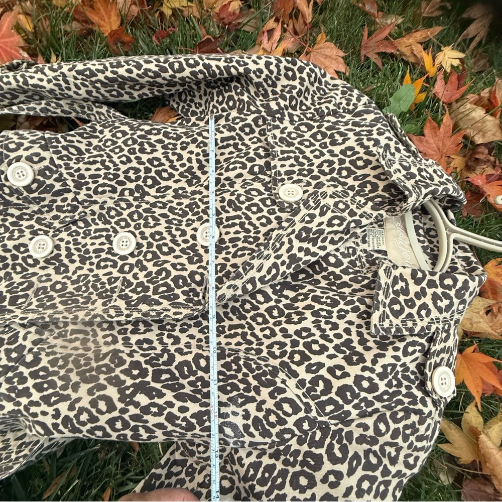 Joujou Leopard Print Trench Coat (Girls Size 10/12 Medium) - Picture 3 of 7